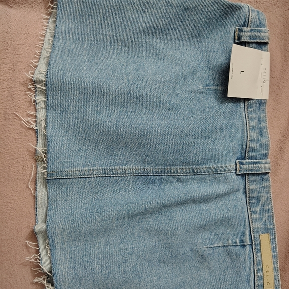 Jean ruffled skirt stretchy - Picture 4 of 6